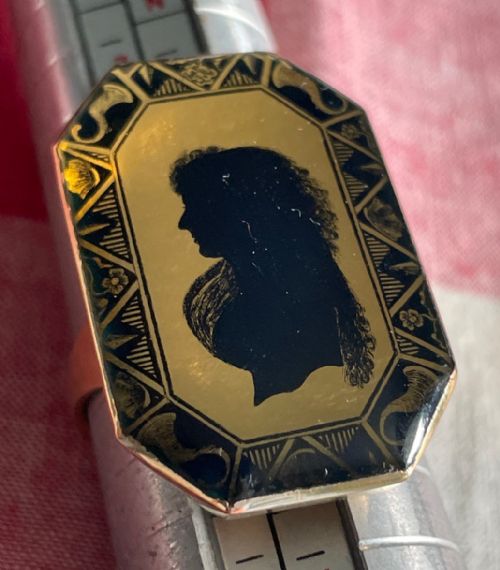 CONTINENTAL SILHOUETTE RING CIRCA 1790 - ADDITIONAL PHOTO 2