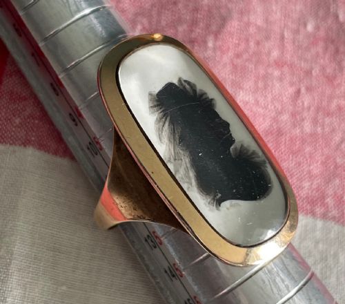 JOHN MIERS SILHOUETTE RING LADY CIRCA 1790 - ADDITIONAL PHOTO 4