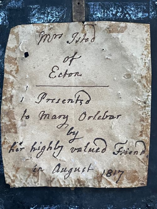 HINTON GIBBS SILHOUETTE ON GLASS OF MRS ISTED 1817 - ADDITIONAL PHOTO 2
