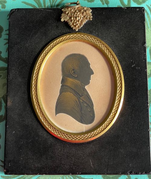 john field silhouette of ltcol george thomas thomas - CATEGORY: ANTIQUE ART - DATED REGENCY