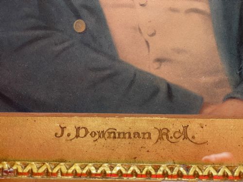 JOHN DOWNMAN PASTEL PORTRAIT OF WALTER VAVASOUR - ADDITIONAL PHOTO 2