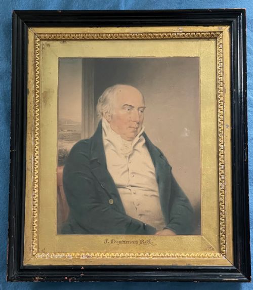 JOHN DOWNMAN PASTEL PORTRAIT OF WALTER VAVASOUR - ADDITIONAL PHOTO 3