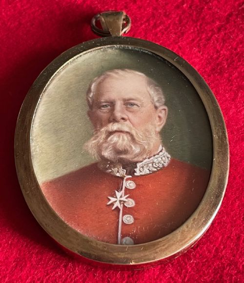 portrait miniature of lord amherst signed - CATEGORY: ANTIQUE ART - DATED 19TH CENTURY