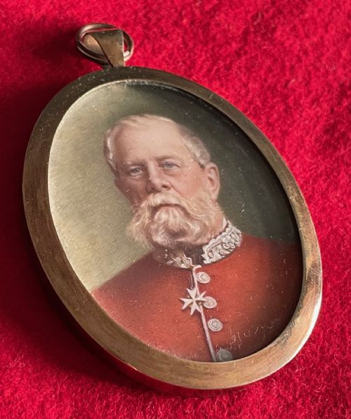 PORTRAIT MINIATURE OF LORD AMHERST SIGNED - ADDITIONAL PHOTO 1