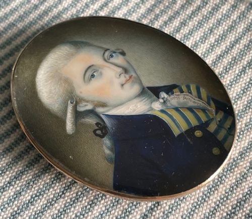 irish school miniature portrait - CATEGORY: ANTIQUE ART - DATED GEORGIAN