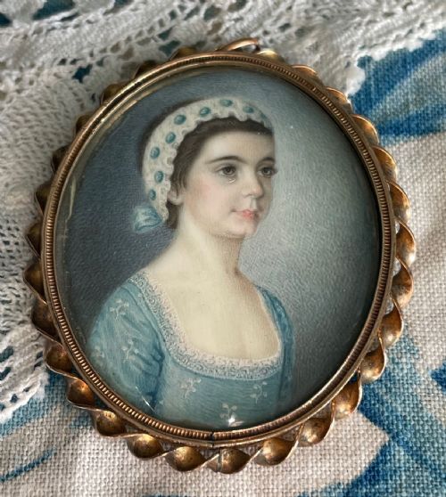 GERVASE SPENCER CHARMING PORTRAIT WITH PIERCED REVERSE - ADDITIONAL PHOTO 2