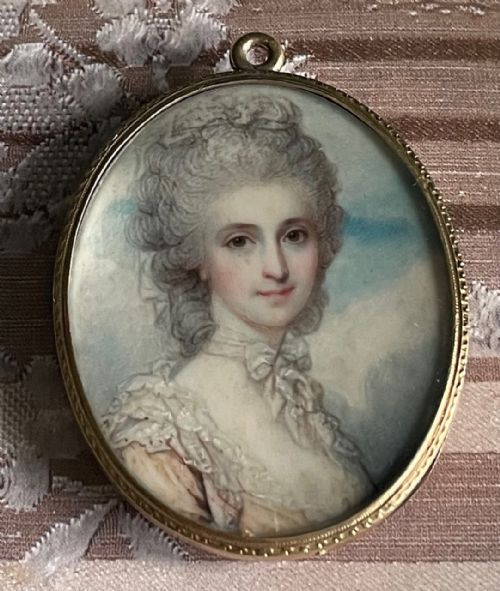 fig 1. Superb Miniature of an Elegant Lady by Richard Cosway