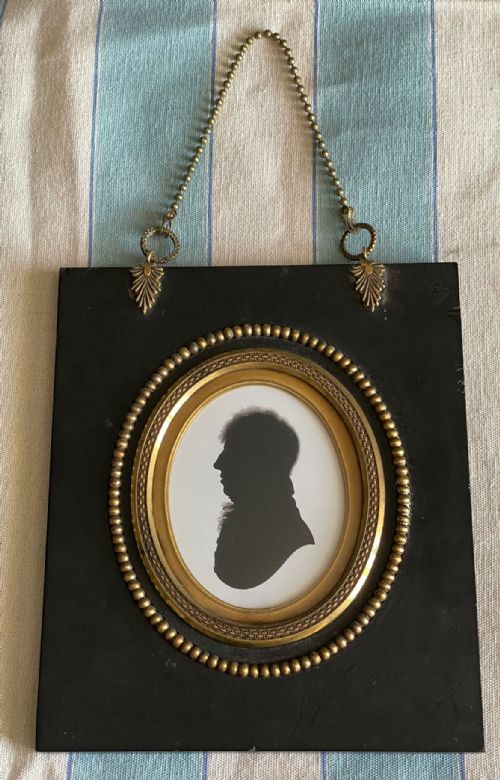 john miers fine silhouette of a devon gentleman - CATEGORY: ANTIQUE ART - DATED 19TH CENTURY