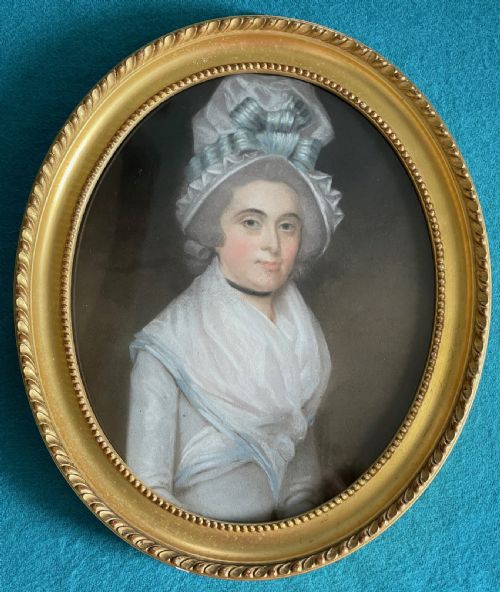 pastel portrait of a lady 1770s - CATEGORY: ANTIQUE ART - DATED GEORGIAN