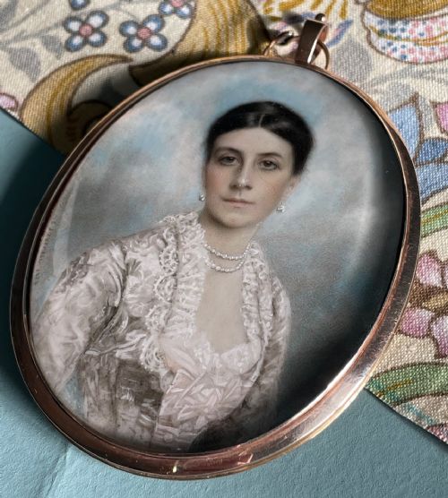 CHARLES J TURRELL PORTRAIT OF EMMA RAMSDEN SIGNED - ADDITIONAL PHOTO 3