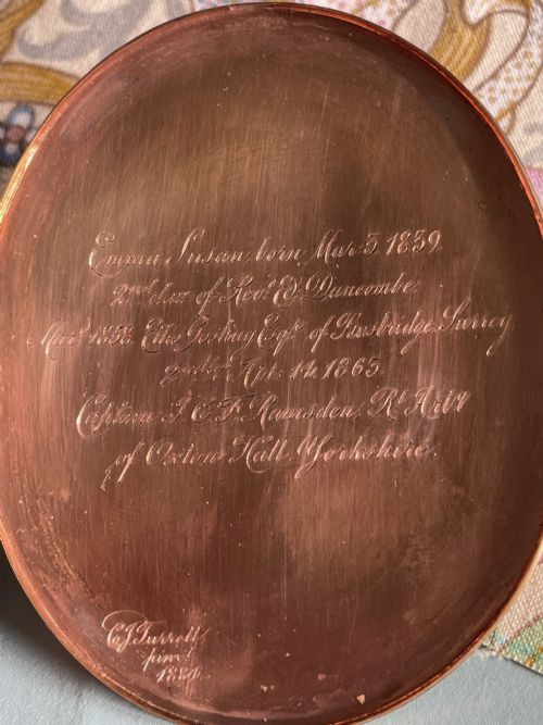 CHARLES J TURRELL PORTRAIT OF EMMA RAMSDEN SIGNED - ADDITIONAL PHOTO 5