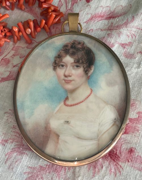 HENRY JACOB BURCH LADY IN CORAL BEADS - ADDITIONAL PHOTO 2