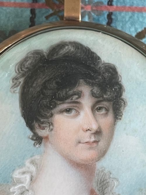 WILLIAM GRIMALDI PORTRAIT OF A LADY 1790S - ADDITIONAL PHOTO 1