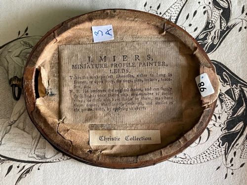 JOHN MIERS PAINTED SILHOUETTE CIRC 1788 - ADDITIONAL PHOTO 2