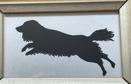 AUGUSTIN EDOUART CUT SILHOUETTE OF A LIVELY SPANIEL - ADDITIONAL PHOTO 1