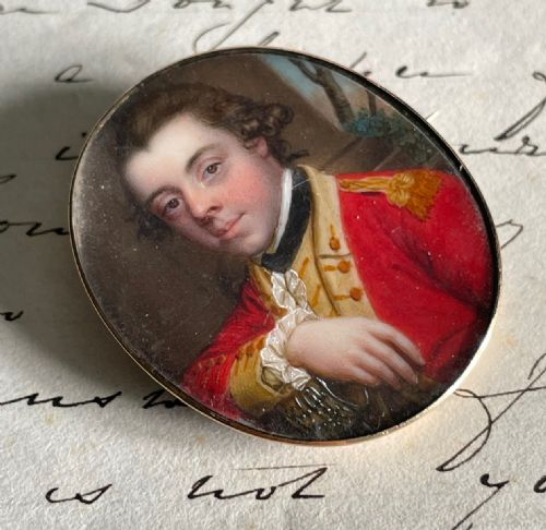 JAMES SCOULER SCOTTISH OFFICER WITH SWORD PORTRAIT MINIATURE - ADDITIONAL PHOTO 2