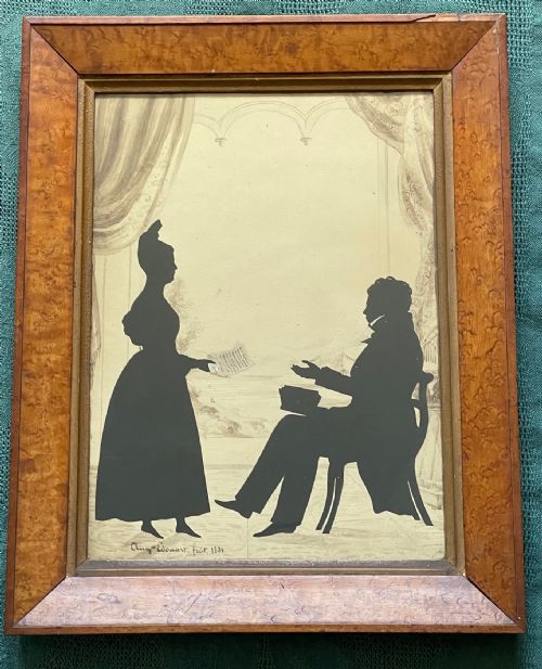 campbells of strachur cut silhouette by edouart 1831 - CATEGORY: ANTIQUE ART - DATED 19TH CENTURY