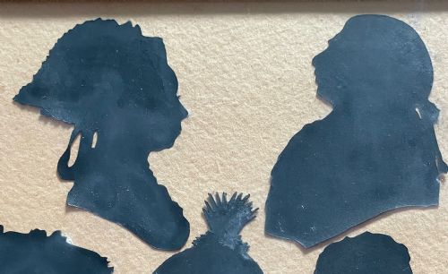 UNUSUAL CUT SILHOUETTE GROUP KING GEORGE III - ADDITIONAL PHOTO 2