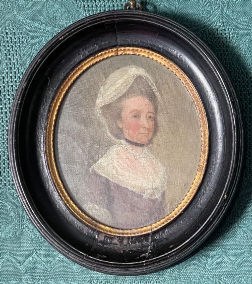 GEORGE ROTH MINIATURE OIL PORTRAITS OF MOTHER DAUGHTER - ADDITIONAL PHOTO 6