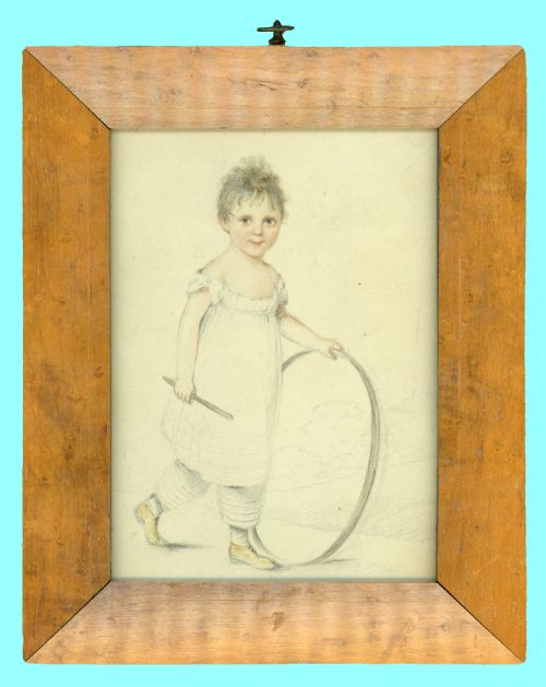 pencil and watercolour portrait of thomas george young - CATEGORY: ANTIQUE ART - DATED 19TH CENTURY
