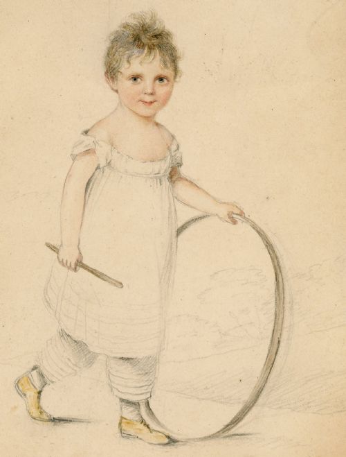 PENCIL AND WATERCOLOUR PORTRAIT OF THOMAS GEORGE YOUNG - ADDITIONAL PHOTO 1