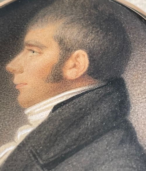MINIATURE WATERCOLOUR PORTRAIT ON CARD 1807 - ADDITIONAL PHOTO 3