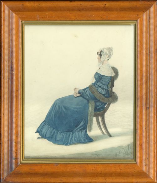 richard dighton signed watercolour portrait cheltenham - CATEGORY: ANTIQUE ART - DATED 19TH CENTURY