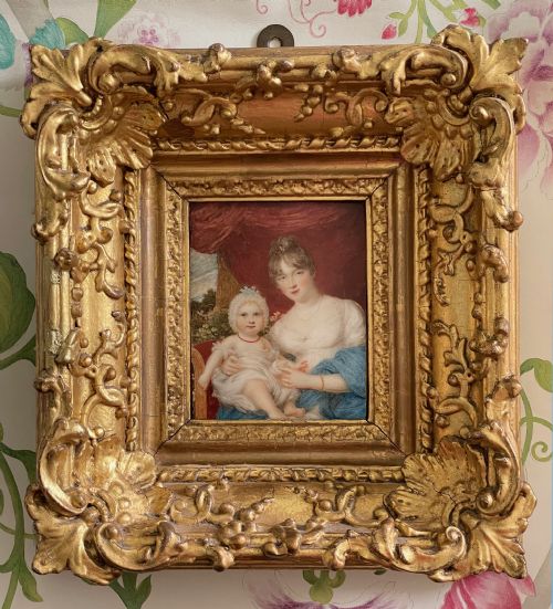 samuel shelley miniature portrait signed 1807 - CATEGORY: ANTIQUE ART - DATED REGENCY