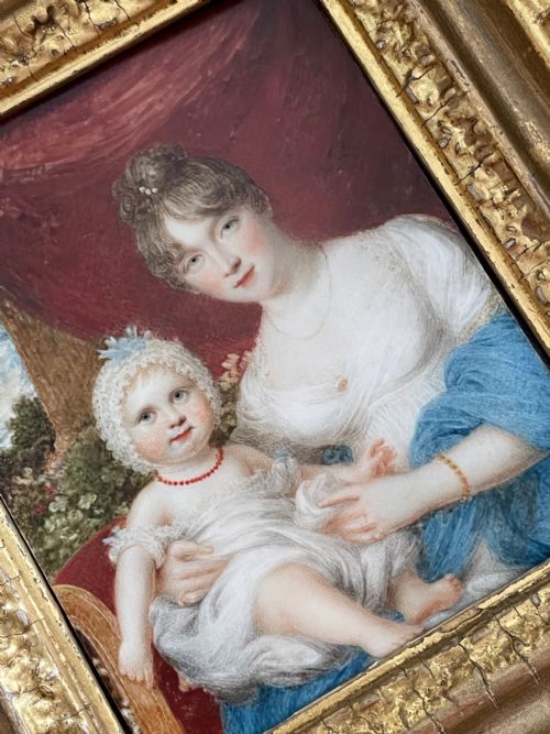 SAMUEL SHELLEY MINIATURE PORTRAIT SIGNED 1807 - ADDITIONAL PHOTO 5