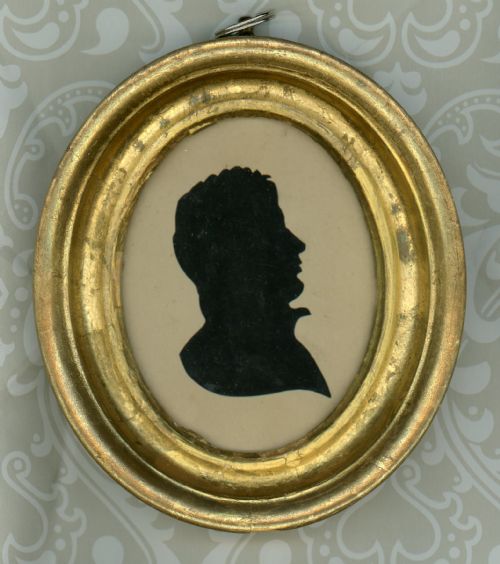 cut silhouette of lord byron - CATEGORY: ANTIQUE ART - DATED 19TH CENTURY