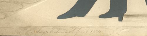 AUGUSTIN EDOUART CUT SILHOUETTE 1834 - ADDITIONAL PHOTO 1