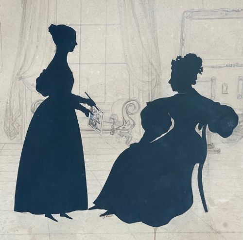 AUGUSTIN EDOUART SILHOUETTE CONVERSATION PIECE OF THE CLEMENTS FAMILY - ADDITIONAL PHOTO 2