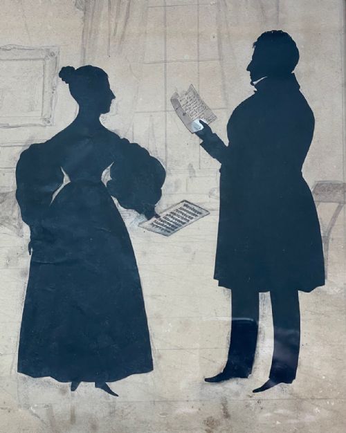AUGUSTIN EDOUART SILHOUETTE CONVERSATION PIECE OF THE CLEMENTS FAMILY - ADDITIONAL PHOTO 4