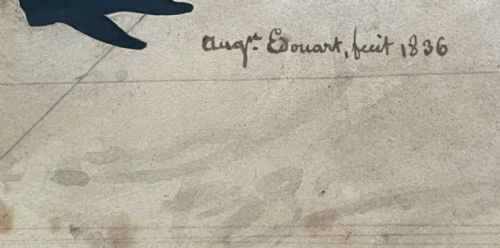 AUGUSTIN EDOUART SILHOUETTE CONVERSATION PIECE OF THE CLEMENTS FAMILY - ADDITIONAL PHOTO 7