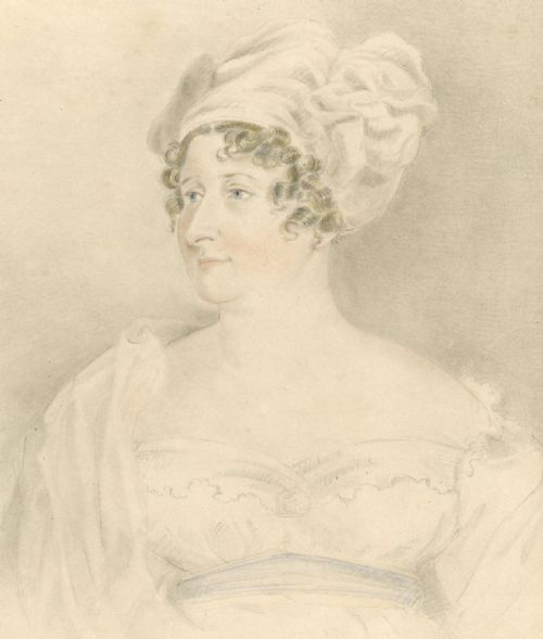 WATERCOLOUR PENCIL PORTRAIT 1825 SIGNED - ADDITIONAL PHOTO 1