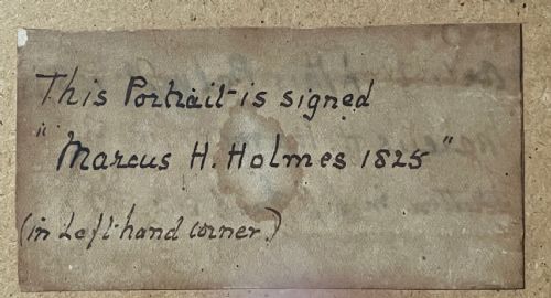 WATERCOLOUR PENCIL PORTRAIT 1825 SIGNED - ADDITIONAL PHOTO 3