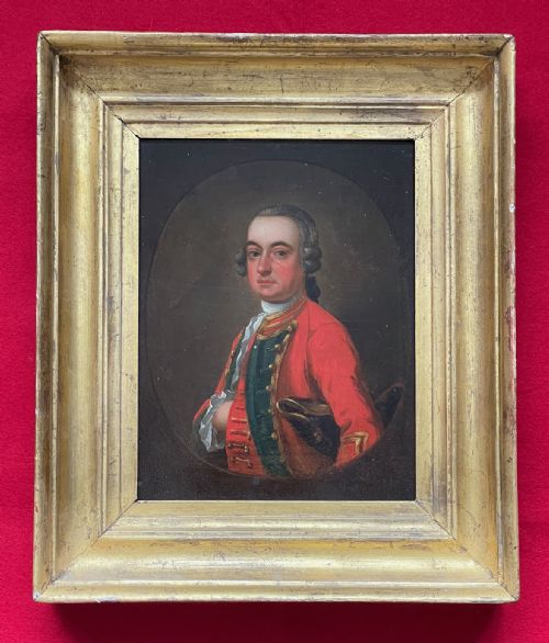 portrait of a militia man circle of danceholland - CATEGORY: ANTIQUE ART - DATED GEORGIAN