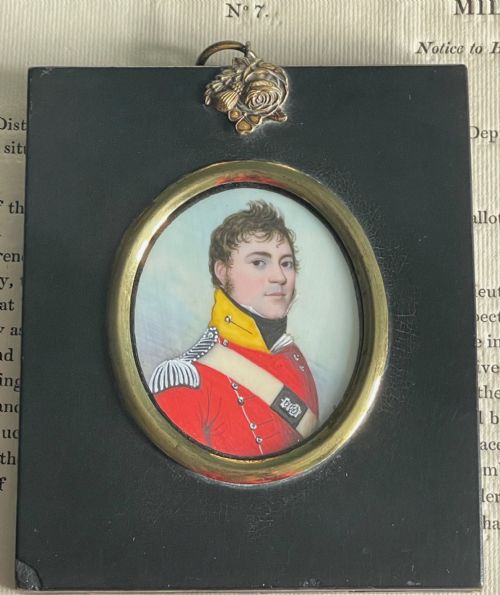 frederick buck portrait miniature - CATEGORY: ANTIQUE ART - DATED 19TH CENTURY