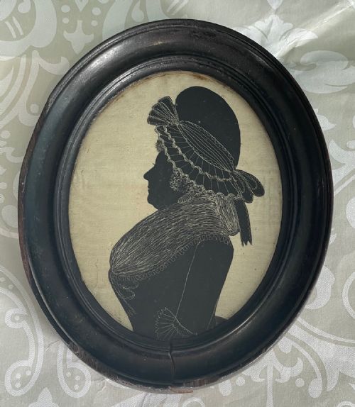 john jolliffe silhouette of mrs miller 1791 - CATEGORY: ANTIQUE ART - DATED 18TH CENTURY