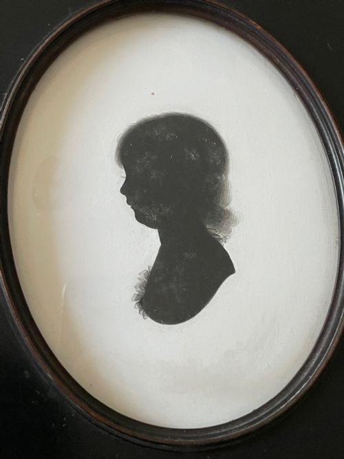 JOHN MIERS RARE FAMILY GROUP OF SILHOUETTES NAMED - ADDITIONAL PHOTO 1