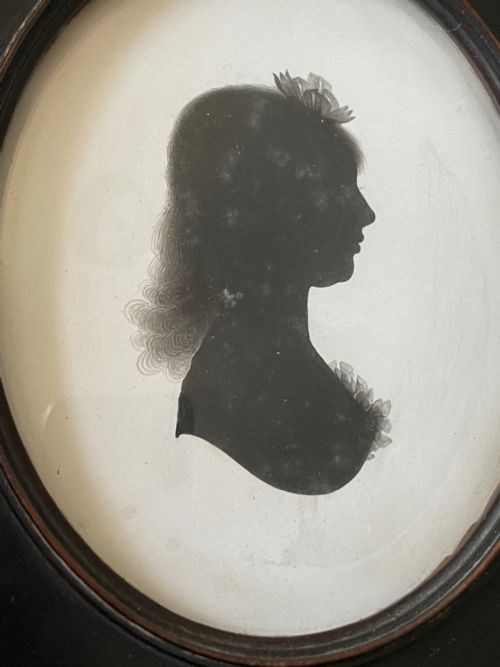 JOHN MIERS RARE FAMILY GROUP OF SILHOUETTES NAMED - ADDITIONAL PHOTO 2