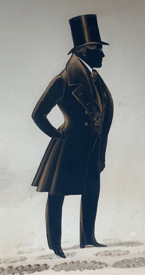 FREDERICK FRITH SIGNED CUT SILHOUETTE 1840 - ADDITIONAL PHOTO 1