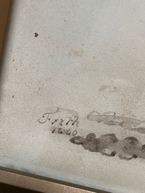 FREDERICK FRITH SIGNED CUT SILHOUETTE 1840 - ADDITIONAL PHOTO 3