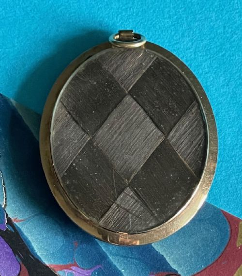 JOHN MIERS MINIATURE SILHOUETTE PORTRAIT IN PENDANT SIGNED - ADDITIONAL PHOTO 2