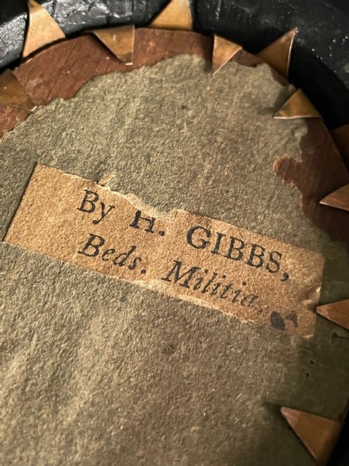 HINTON GIBBS SILHOUETTE ON GLASS WITH TRADE LABEL - ADDITIONAL PHOTO 2