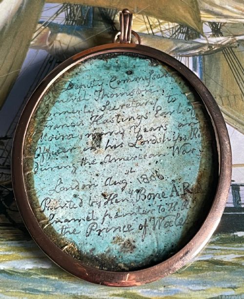 HENRY BONE ARA ENAMEL MINIATURE OF SIR JOHN DEAS THOMSON - ADDITIONAL PHOTO 1