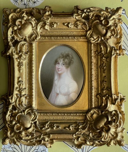 NICOLAS FREESE MINIATURE PORTRAIT OF CAROLINE MATILDA - ADDITIONAL PHOTO 1