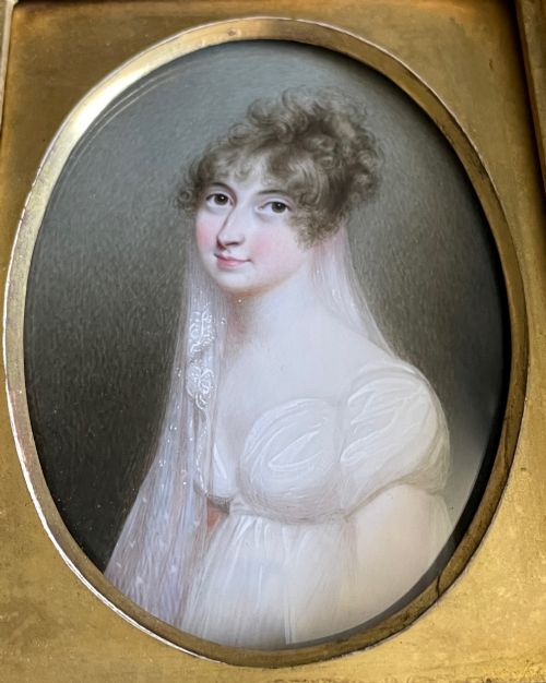 NICOLAS FREESE MINIATURE PORTRAIT OF CAROLINE MATILDA - ADDITIONAL PHOTO 2