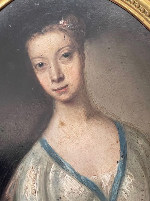 fig 1. Small Oil on Copper Portrait