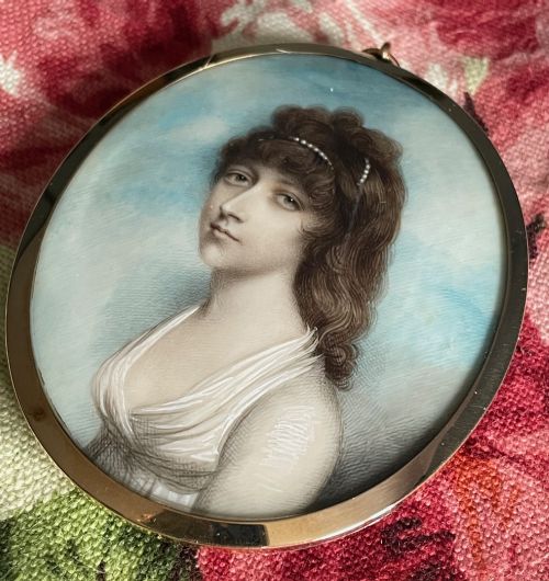 ANDREW PLIMER MINIATURE PORTRAIT OF SELINA CHILDERS - ADDITIONAL PHOTO 1
